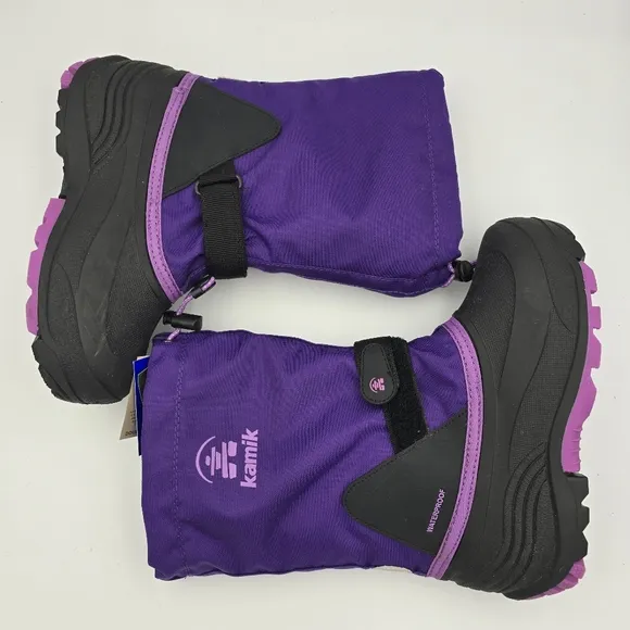 NWT Kamik Waterbug 5 Snow Boots, Purple, Kids' Size 4