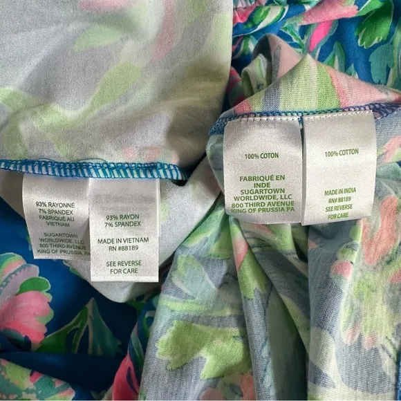 NWT Lilly Pulitzer Mom Dress snd Mini Daughter Matching Dress Blue Fancy Fins