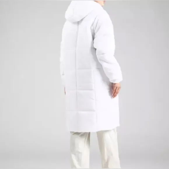 NWT [Nike] Sportswear Therma-FIT Classics Long Puffer Hooded Parka White, Sz L