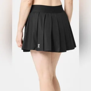 NWT [On Running] Court Pleated Athletic Tennis Skirt Skort in Black Women’s XXL