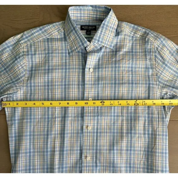 NWT Peter Millar Crown Crafted Beechers Sport Button Down Shirt, SIZE SMALL