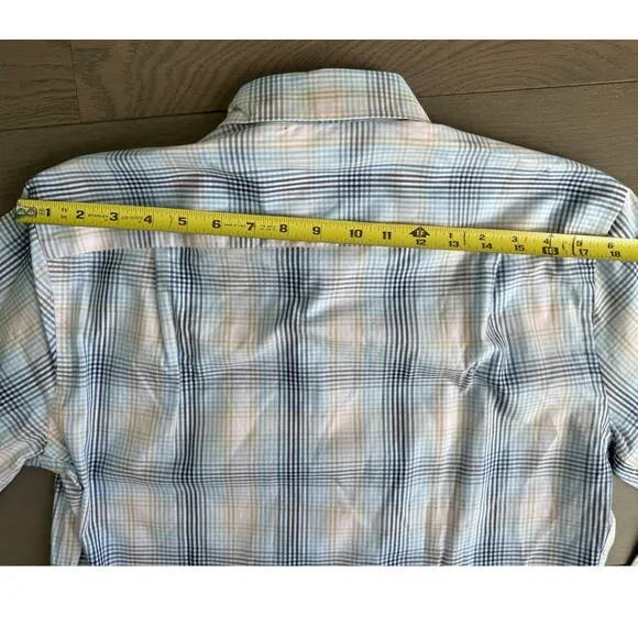 NWT Peter Millar Devon Cotton Sport Button Down Shirt, Channel Blue, Size SMALL