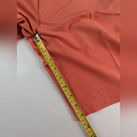 NWT Peter Millar Mens Sz 36 Crown Sport Shackleford Hybrid Shorts Burning Sunset