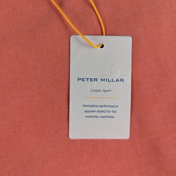 NWT Peter Millar Mens Sz 36 Crown Sport Shackleford Hybrid Shorts Burning Sunset