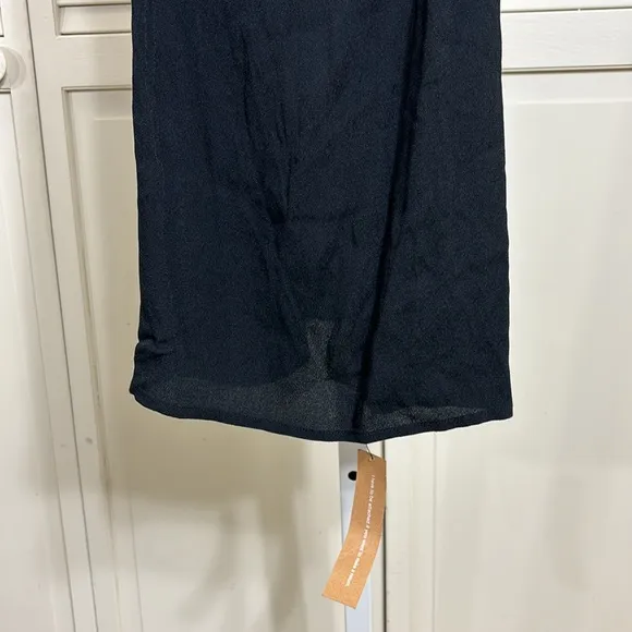 NWT Reformation Baltimore Dress Diamond Details Black Size 0