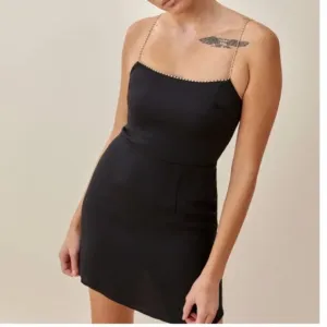NWT Reformation Baltimore Dress Diamond Details Black Size 0