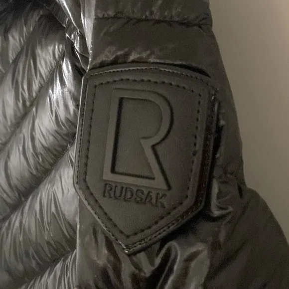 NWT [Rudsak] Limited Edition Cosette C Glossy Down Jacket Black Women's Size XS