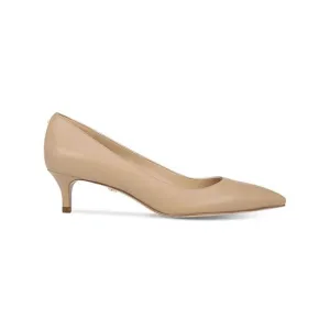 NWT SAM EDELMAN Womens Beige Dori Toe Kitten Heel Slip On Pumps Shoes 7.5 M