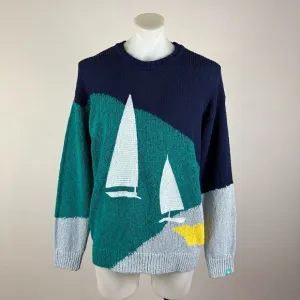 NWT Scotch &amp; Soda Men’s Sailboat Crew Sweater Size L