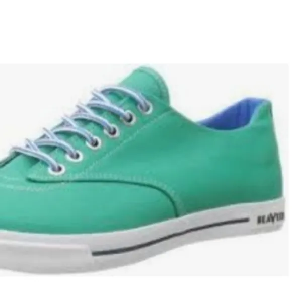 NWT SeaVees Mens 08/63 Hermosa Plimsoll Green Turquoise Lace Sneakers Shoes Sz 8