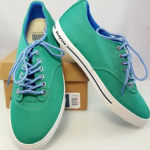 NWT SeaVees Mens 08/63 Hermosa Plimsoll Green Turquoise Lace Sneakers Shoes Sz 8
