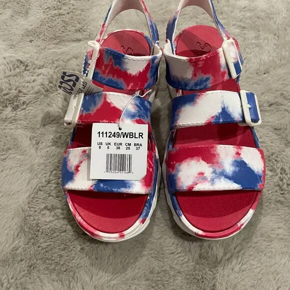 NWT SKECHERS - WOMENS FOAMIES: D'LITES 2 MISS INDEPENDENT SHOES US 8 Beach Water