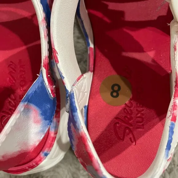 NWT SKECHERS - WOMENS FOAMIES: D'LITES 2 MISS INDEPENDENT SHOES US 8 Beach Water