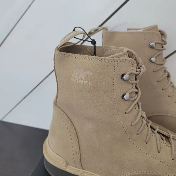 NWT Sorel Womens Hi-Line Lace Boots Tawny Buff Waterproof Size 11 Suede Leather