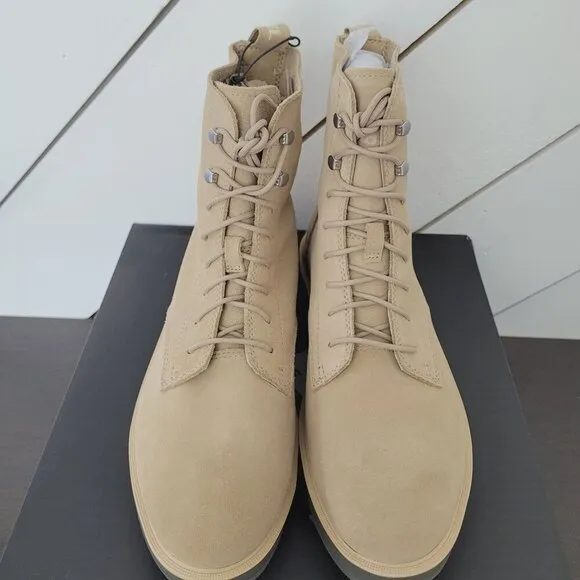 NWT Sorel Womens Hi-Line Lace Boots Tawny Buff Waterproof Size 11 Suede Leather