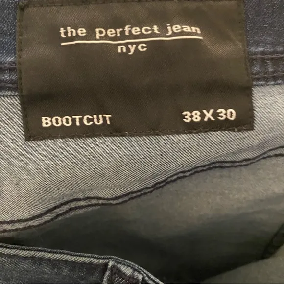 NWT The Perfect Jean NYC Bootcut OG Stretch Knight Dark Blue Sz 38 X 30