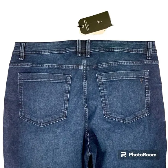 NWT The Perfect Jean NYC Bootcut OG Stretch Knight Dark Blue Sz 38 X 30