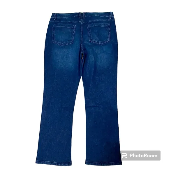 NWT The Perfect Jean NYC Bootcut OG Stretch Knight Dark Blue Sz 38 X 30