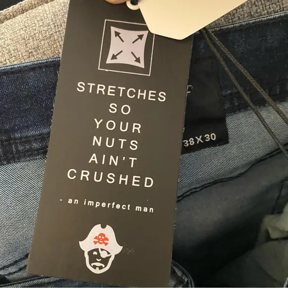 NWT The Perfect Jean NYC Bootcut OG Stretch Knight Dark Blue Sz 38 X 30