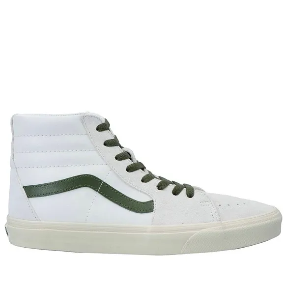 NWT Vans Sk8 Hi Leather Sneakers in Vintage Pop - Marshmallow Turtledove shoes