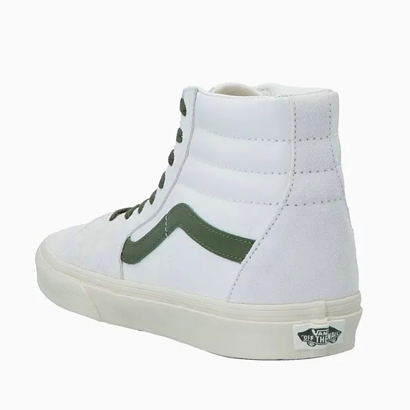 NWT Vans Sk8 Hi Leather Sneakers in Vintage Pop - Marshmallow Turtledove shoes