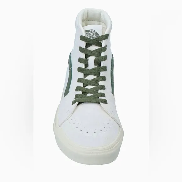 NWT Vans Sk8 Hi Leather Sneakers in Vintage Pop - Marshmallow Turtledove shoes