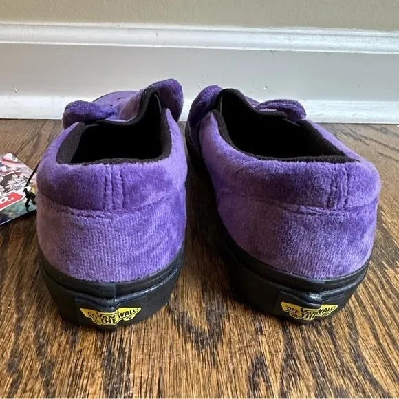 NWT Vans x Sailor Moon Classic Slip On Shoes Purple Faux Fur