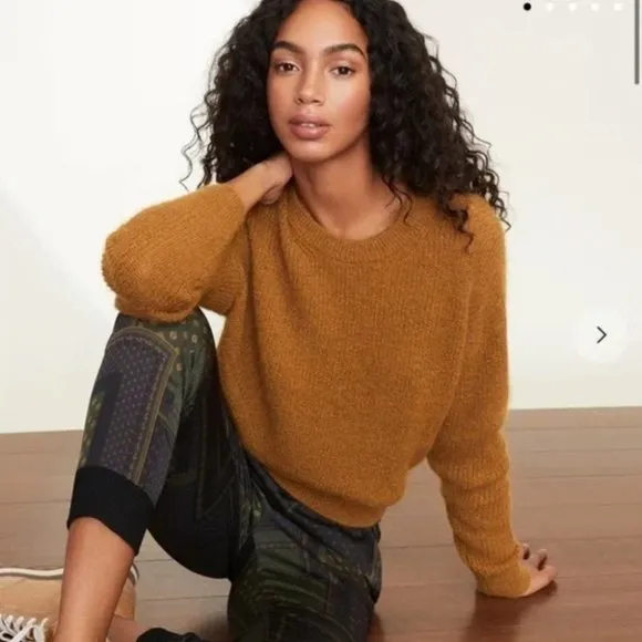 NWT! Veronica Beard Melinda Gold Sweater Size Large
