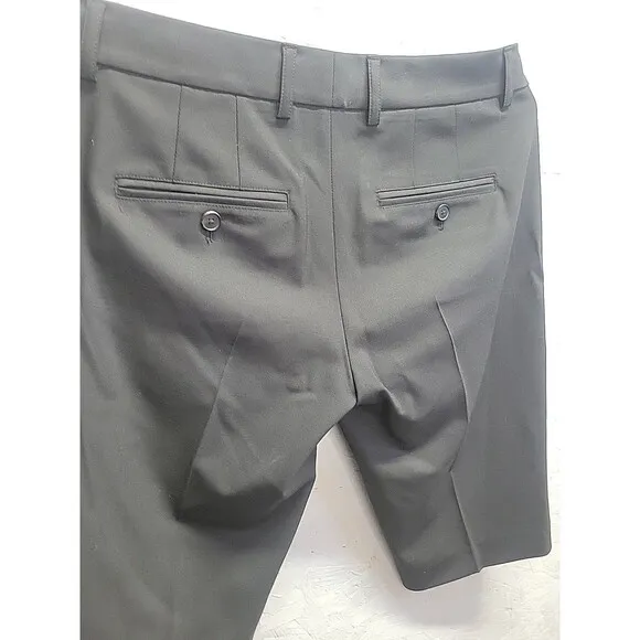 NWT Vince Womens Bermuda Shorts Sz 4 Cotton Hook &amp; Eye Zipped Black $225