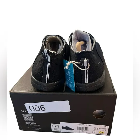 NWT Vionic Beach Women’s Pismo Casual Sneakers in Black Denim in size 10