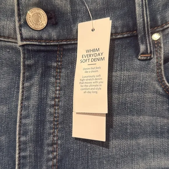 NWT White House Black Market Skinny Flare High Rise Everyday Soft Denim Jean 14L