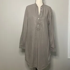 NWT Womens Kenneth Colemidi tencel button front fall casual shirt dress