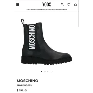 NWT Women's Moschino Chelsea Ankle Boots Size Black 36/37-Size 6 Best