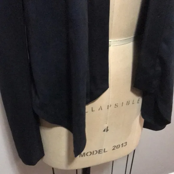 NYDJ Black Faux Leather Suede Jacket