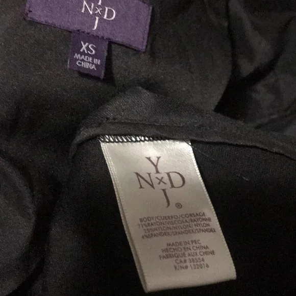 NYDJ Black Faux Leather Suede Jacket