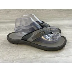 Oakley 10113-007 Men's US 9 Gray Synthetic Slip-On Beach Flip Flop Thong Sandal