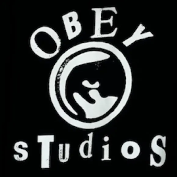 Obey Hooded Sweatshirt Black Hoodie Graphic Streetwear Grunge Goth Size Large