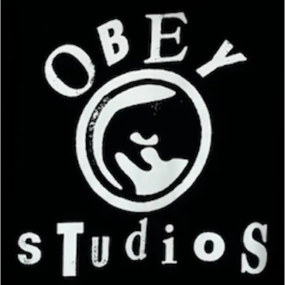 Obey Hooded Sweatshirt Black Hoodie Graphic Streetwear Grunge Goth Size Large