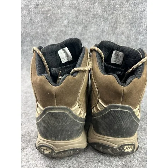 Oboz Bridger Mid B-Dry Hiking Boots Women's 6 Brown Leather Ankle Waterproof