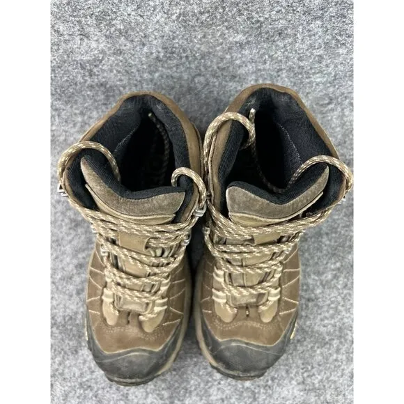Oboz Bridger Mid B-Dry Hiking Boots Women's 6 Brown Leather Ankle Waterproof
