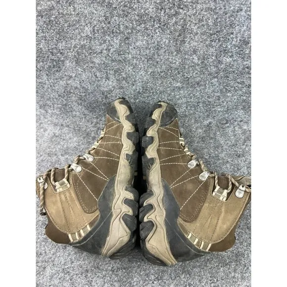 Oboz Bridger Mid B-Dry Hiking Boots Women's 6 Brown Leather Ankle Waterproof