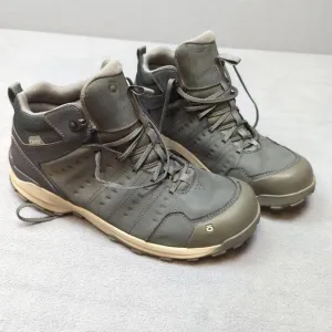 Oboz Mens Sypes Mid Hiking Boots Size 12W Leather Waterproof Comfort Lightweight