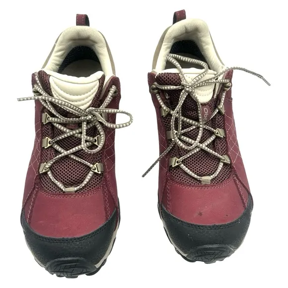Oboz  Sapphire Low B-Dry  Hiking Shoe  - Women's  Red Hiking Shoes  - SIZE 10