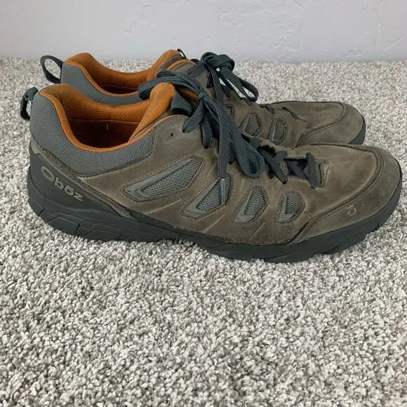 Oboz Sawtooth Low Hiking Boot Mens Gray Outdoor Trail Camp Shoes Size 13
