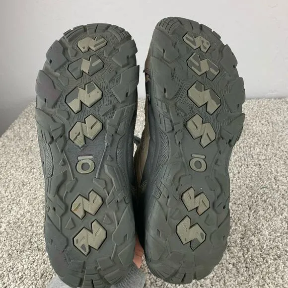 Oboz Sawtooth Low Hiking Boot Mens Gray Outdoor Trail Camp Shoes Size 13