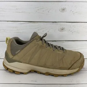 Oboz Sypes Low Hiking Boots Womens Size 8 Tan Suede BDry Waterproof Athletic