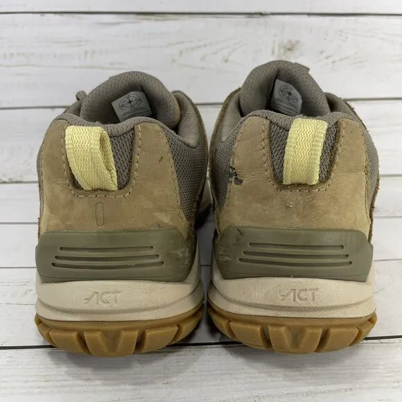 Oboz Sypes Low Hiking Boots Womens Size 8 Tan Suede BDry Waterproof Athletic