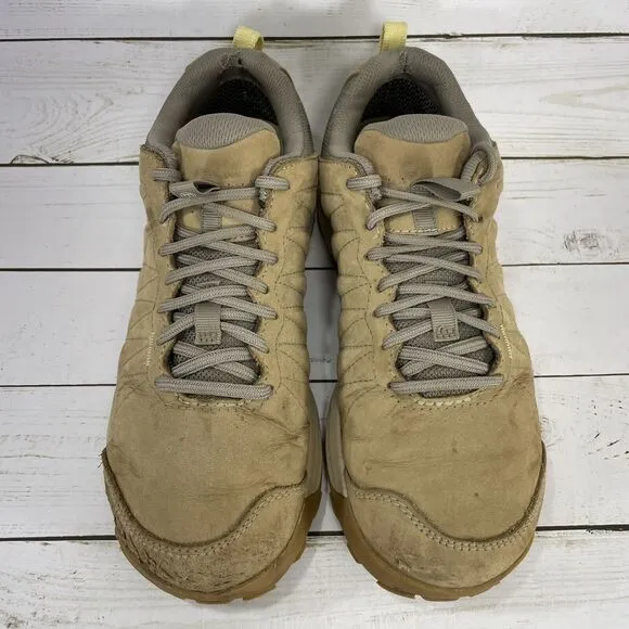 Oboz Sypes Low Hiking Boots Womens Size 8 Tan Suede BDry Waterproof Athletic
