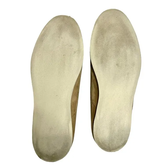 Officina Suede Slip On Loafers Sz 10 Tan