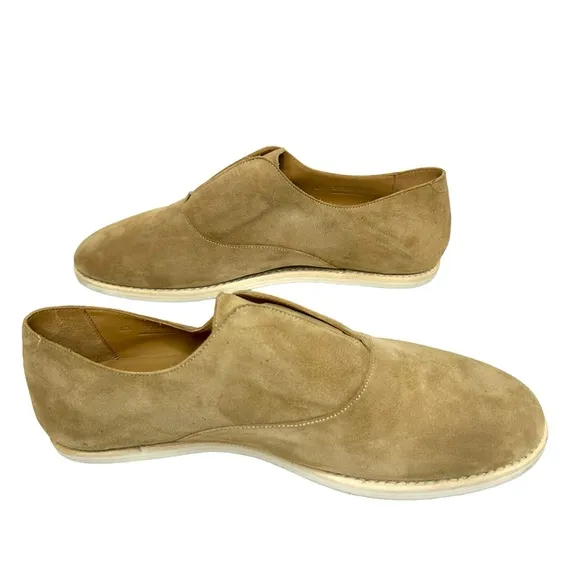 Officina Suede Slip On Loafers Sz 10 Tan